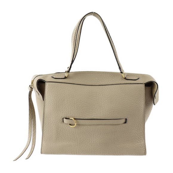 Celine Handbags - CELINE Small Ring Bag 176203 Leather Beige Gold Hardware